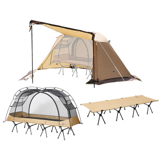 【お得なセット】ワイドコットテントフルセット   (2WAY WIDE COT/Astra CTインナーWide/専用フライシートWide)単品購入よりお得 【1年保証/送料無料】
