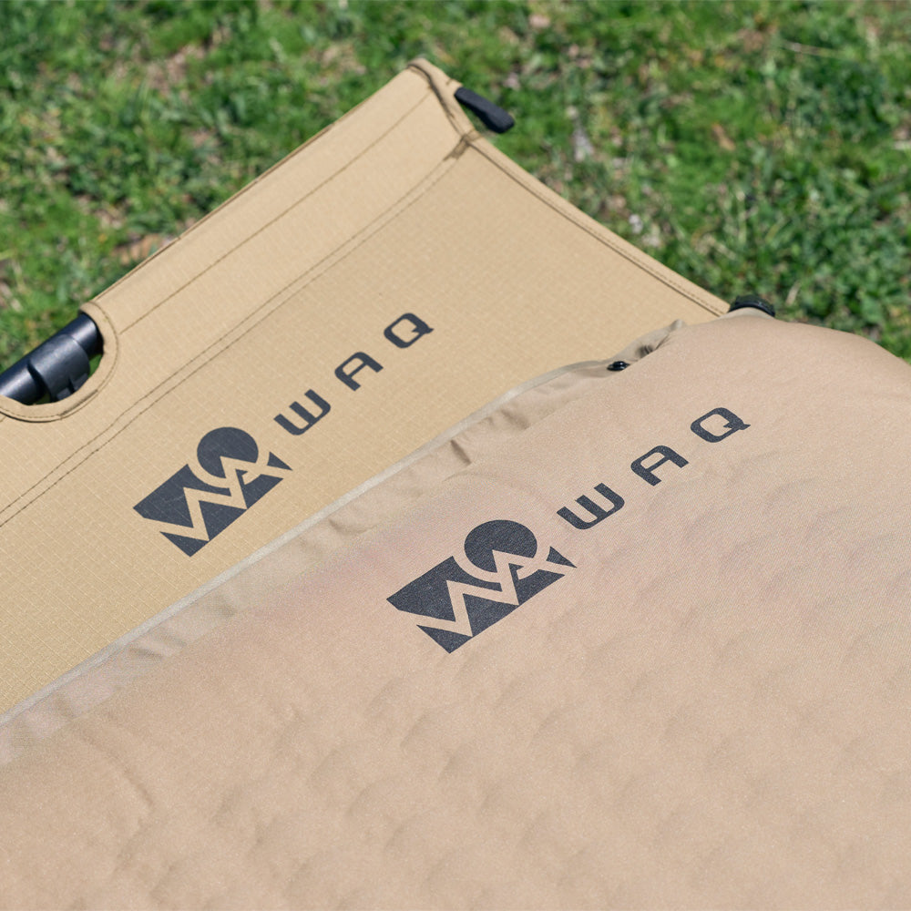 インフレータブル式マット 8cm WAQ 車中泊 キャンプ用インフレーターマット 【1年保証】