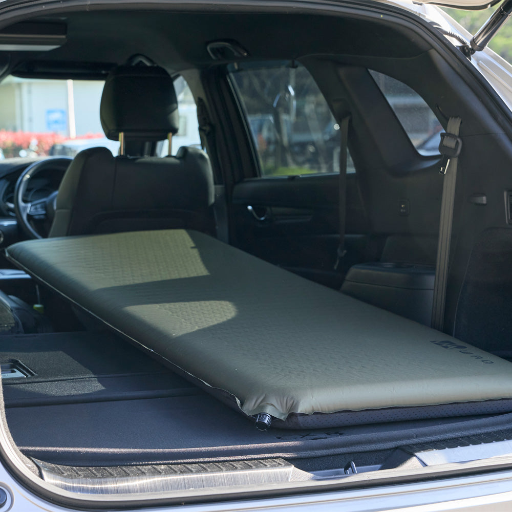 インフレータブル式マット 8cm WAQ 車中泊 キャンプ用インフレーターマット 【1年保証】