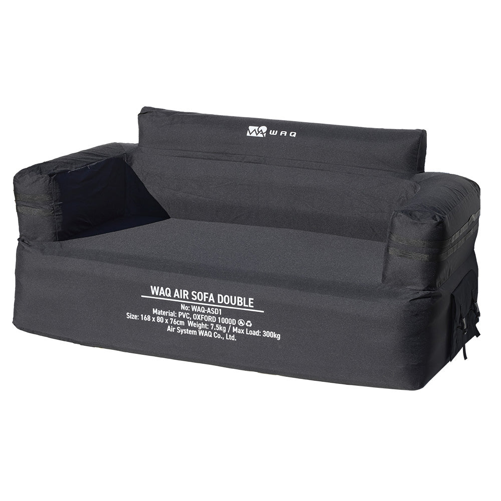 【ご予約受付中！】 WAQ AIR SOFA ダブル｜エアソファ 2人掛け 電動ポンプ付 【1年保証/送料無料】