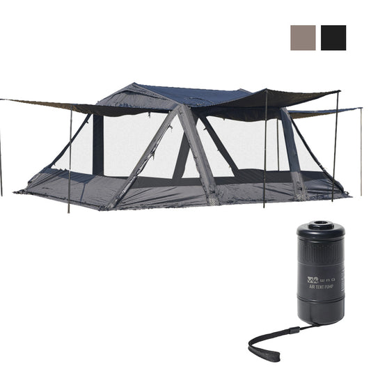 【お得なセット】WAQ AIR VISTA＋AIR TENT PUMP  エアテント 大型テント 電動エアポンプ 自動設営 単品購入よりお得  【送料無料 / 1年保証】