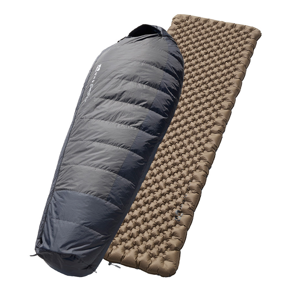 【お得なセット商品】 WAQ ダウンスリーピングバッグ -30℃対応 FP650 & WAQ Ultra Light AirMat（R値6.8/7.0）セット【送料無料・1年保証】