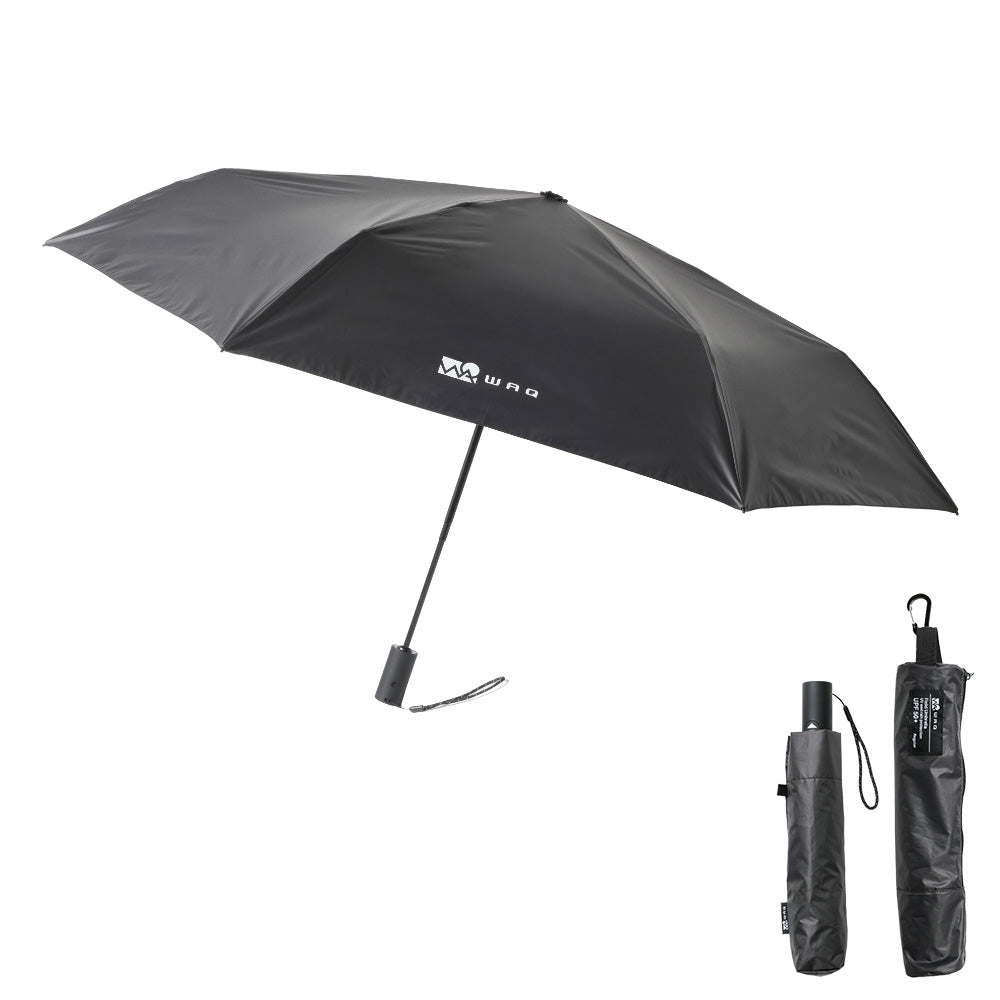【新製品】 WAQ Field Umbrella 日傘 折りたたみ 自動開閉 UPF50+ 遮光率100% 晴雨兼用 2サイズ【1年保証】