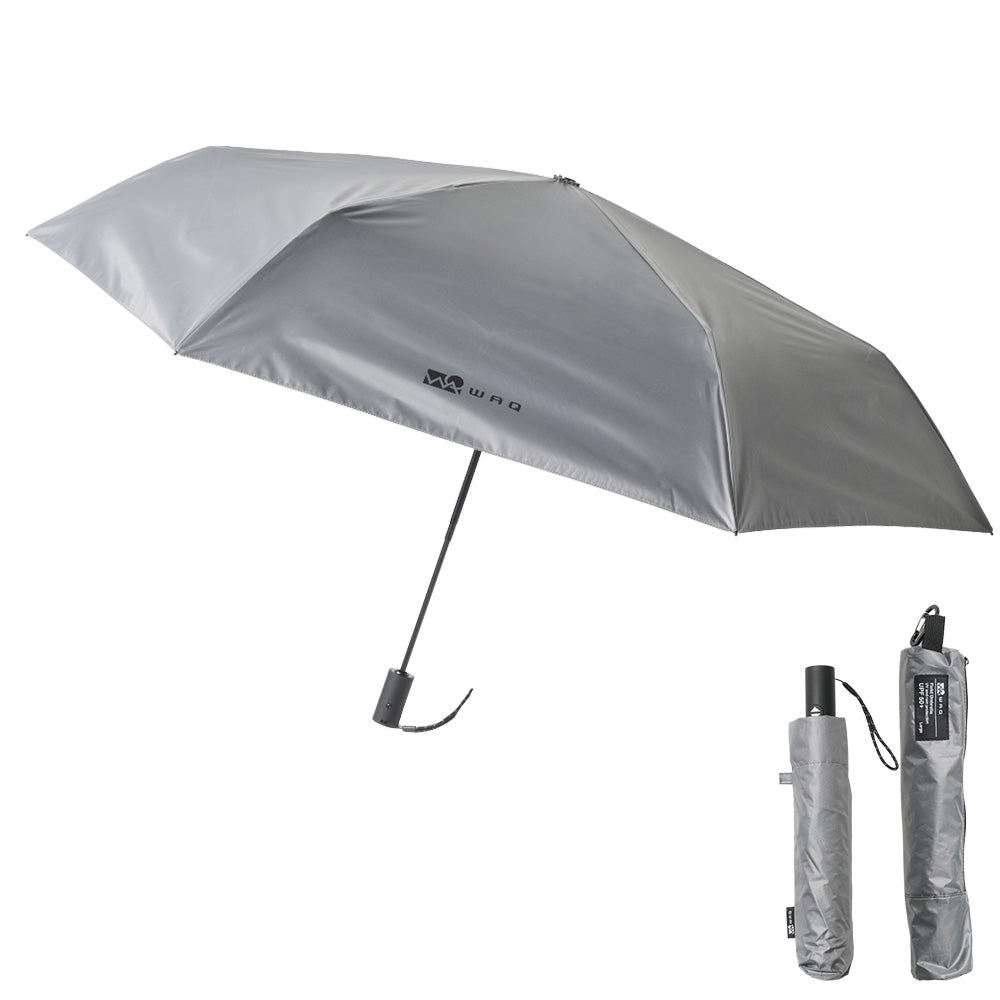 【新製品】 WAQ Field Umbrella 日傘 折りたたみ 自動開閉 UPF50+ 遮光率100% 晴雨兼用 2サイズ【1年保証】