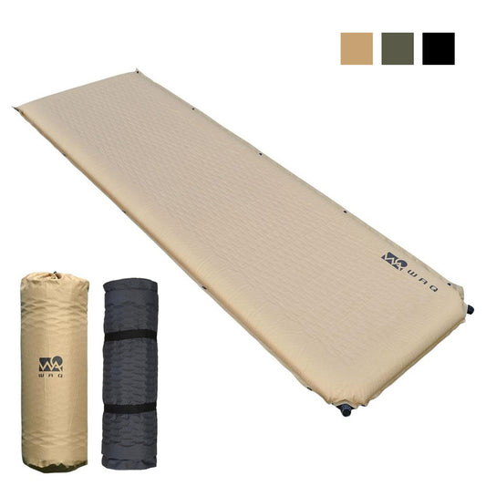 インフレータブル式マット 8cm WAQ 車中泊 キャンプ用インフレーターマット 【1年保証】