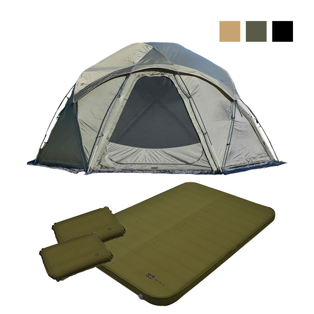 【特別セット】 ドームテント快眠セット(Paramount Dome/10cmマットD/ピロー2個セット) 【1年保証/送料無料】