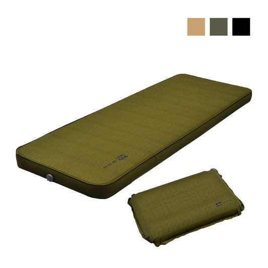 【お得なセット商品】キャンプマット 10cm シングルサイズ & リラクシングピローセット WAQ RELAXING CAMP MAT【送料無料・1年保証】
