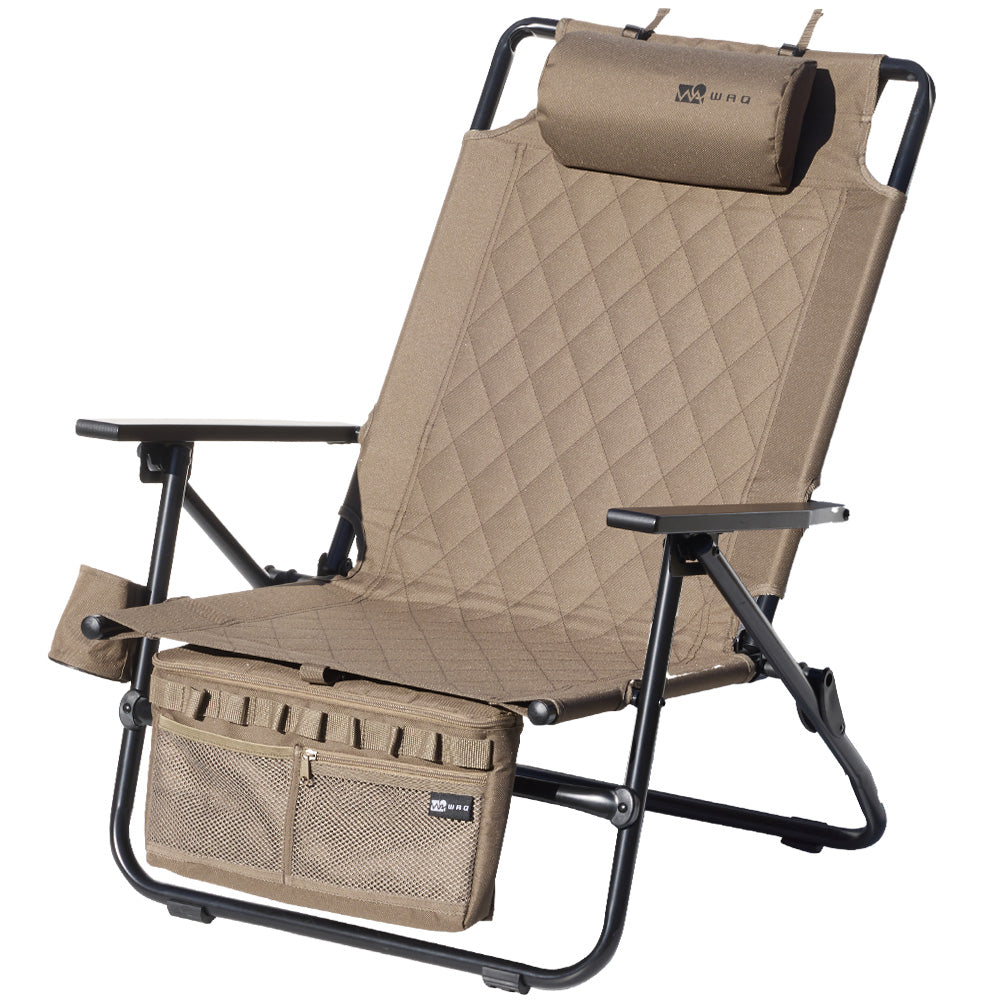 WAQ Reclining Low Chair High Back リクライニングローチェア ハイバック  【1年保証】