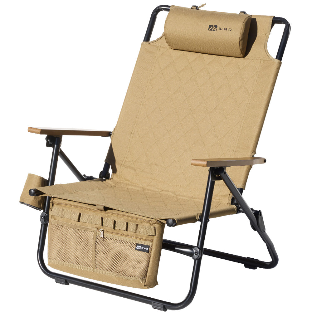 WAQ Reclining Low Chair High Back リクライニングローチェア ハイバック  【1年保証】