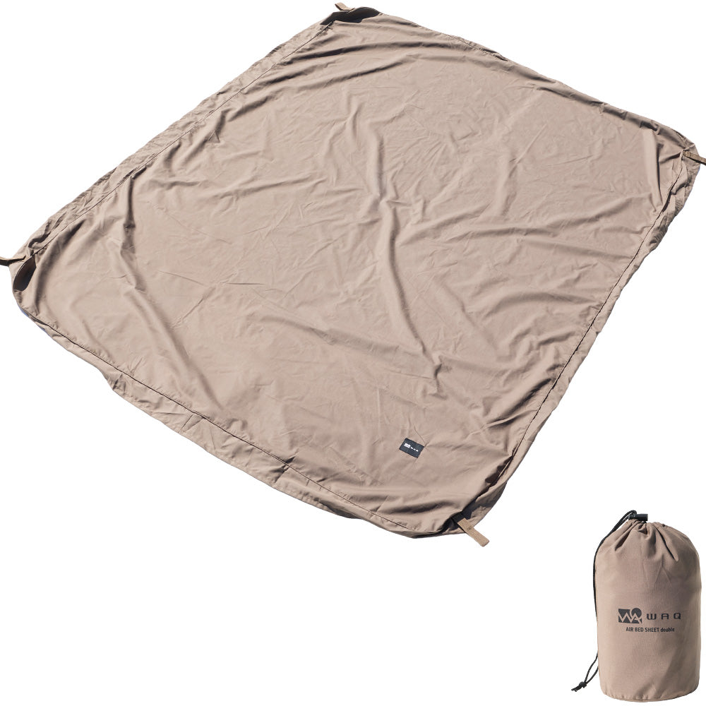 【ご予約受付中｜12月上旬発送】WAQ AIR BED SHEET エアベッド専用シーツ シングル/ダブルサイズ 簡単取付 洗濯OK 【1年保証】