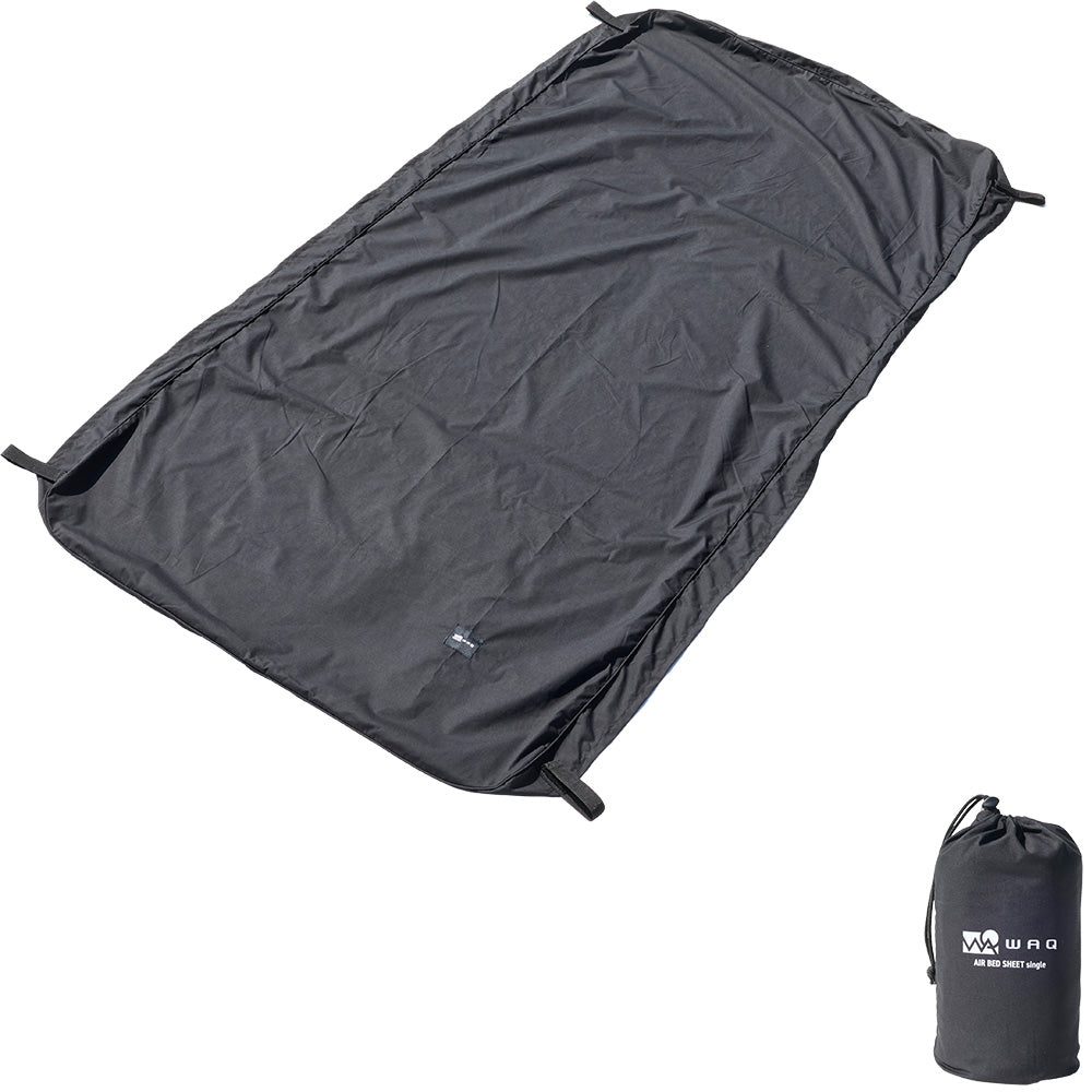 【ご予約受付中｜12月上旬発送】WAQ AIR BED SHEET エアベッド専用シーツ シングル/ダブルサイズ 簡単取付 洗濯OK 【1年保証】