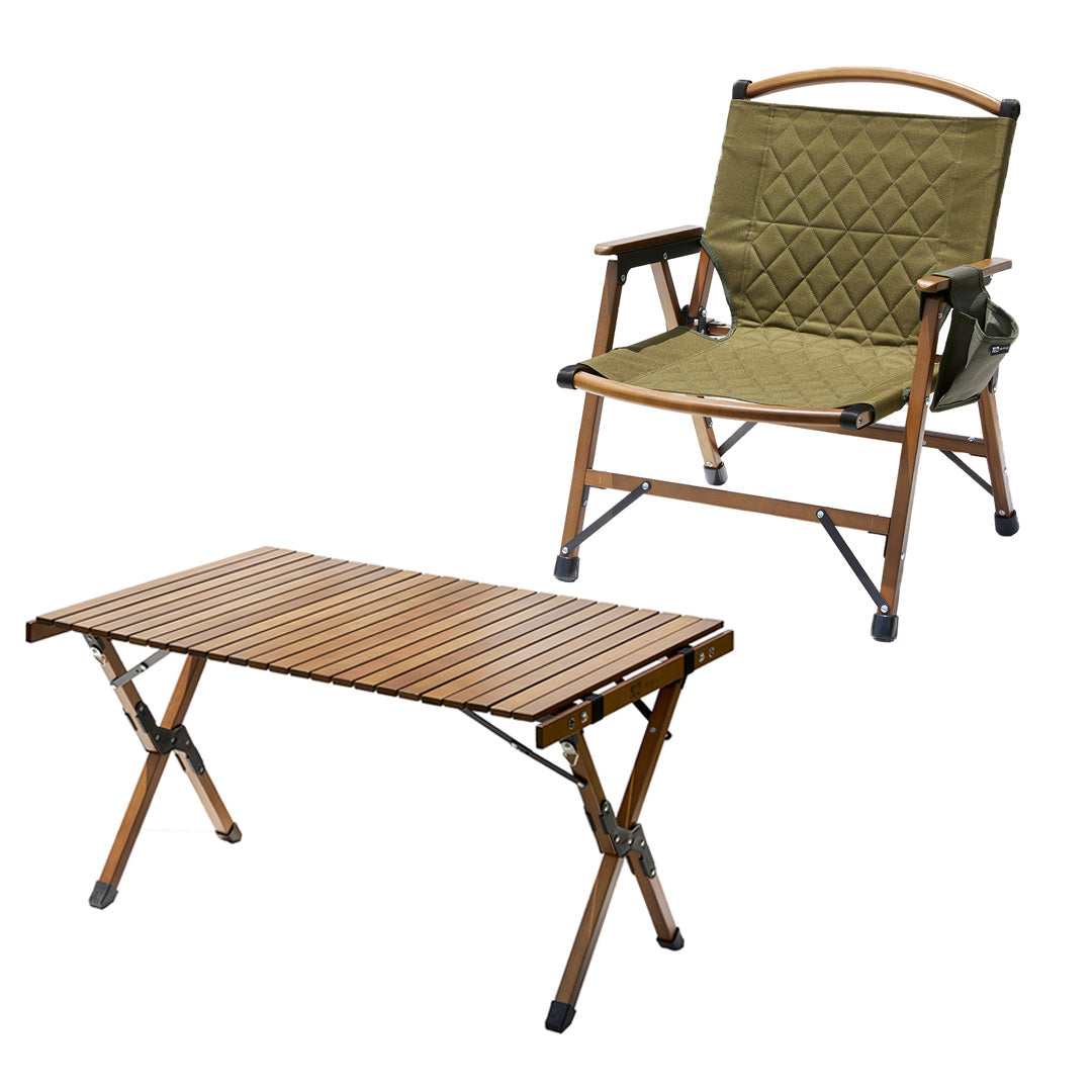 【色: OLIVE(オリーブ)】WAQ Folding Wood Chair フ