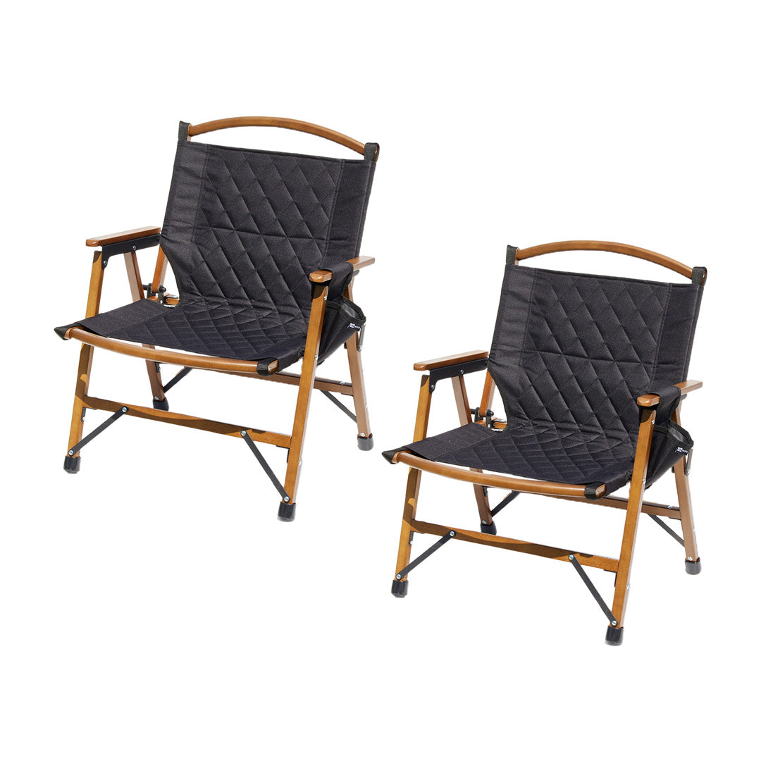 【2個セット】WAQ Folding Wood Chair ウッドチェア【一年保証/送料無料】