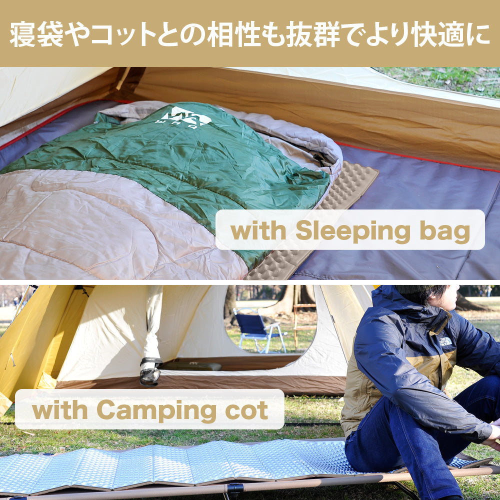 キャンプマット 1人用 WAQ 【1年保証】