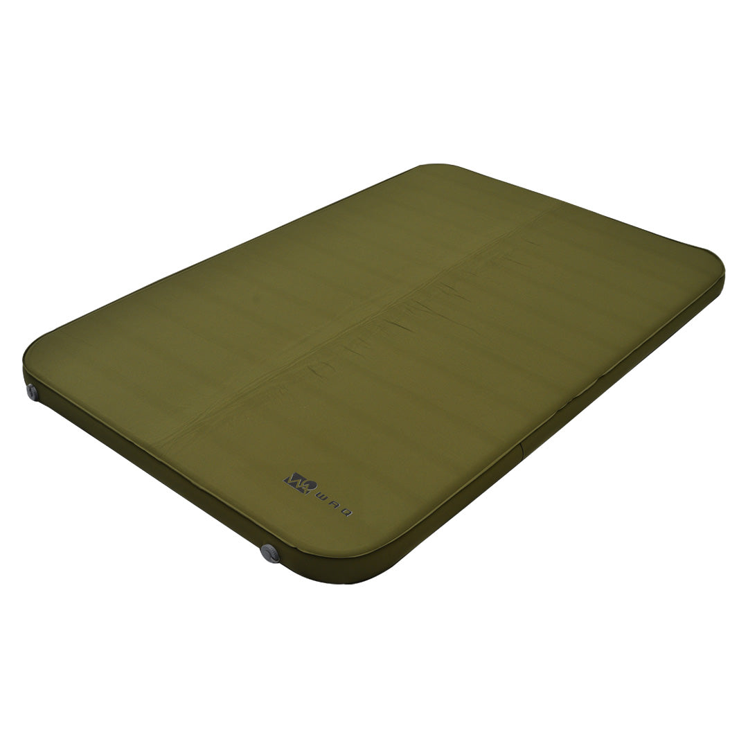 WAQ RELAXING CAMPMAT ダブル オリーブ 厚み10cm - 寝袋/寝具