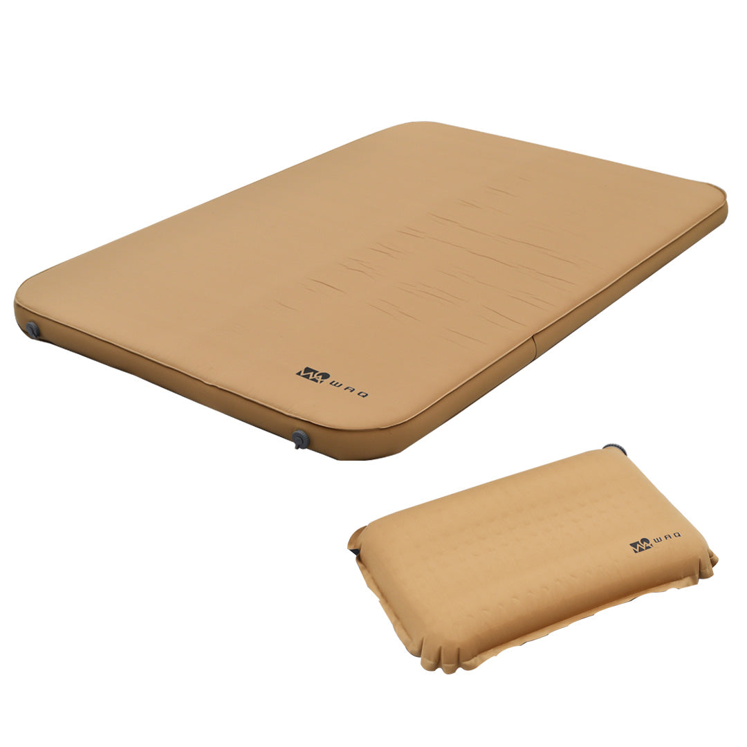 【お得なセット商品】キャンプマット 10cm ダブルサイズ & リラクシングキャンプピローセット WAQ RELAXING CAMP  MAT【送料無料・1年保証】