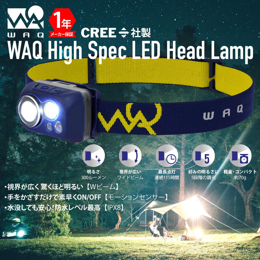 LED ヘッドライト WAQ【一年保証】